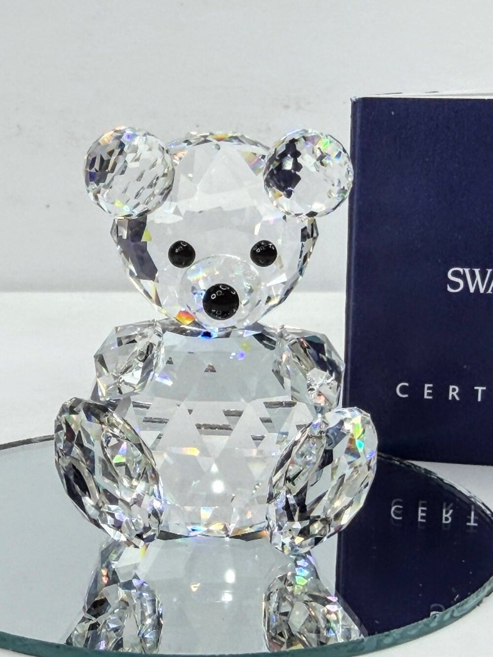 Retired Swarovski: Vintage Small Teddy Bear Crystal Woodland Friends S368
